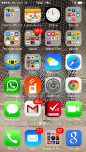 Screenshot of iOS7 in iphone5